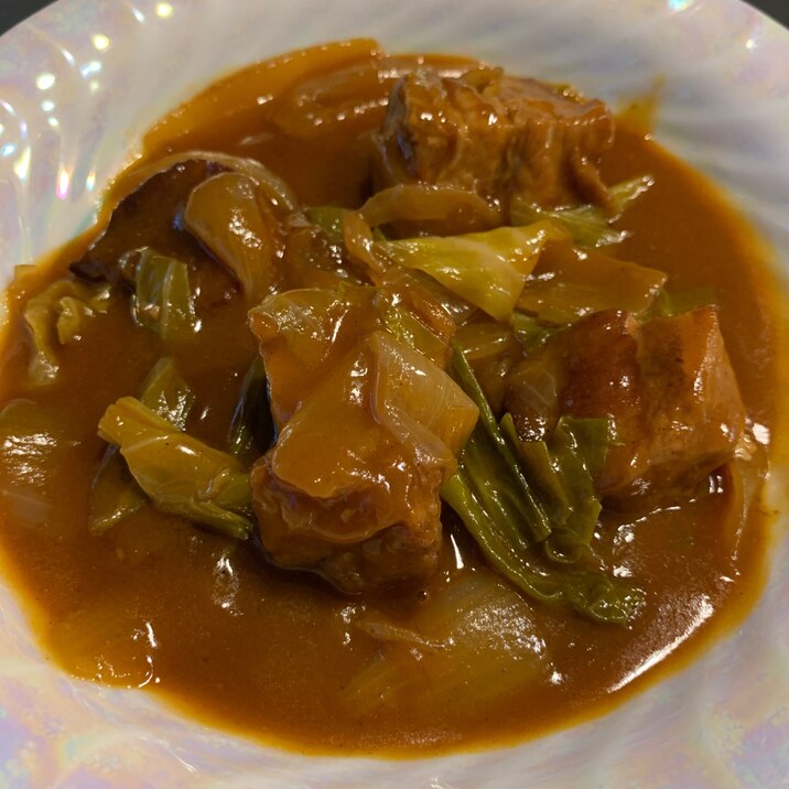 トロトロ!柔らかい!豚バラ肉のデミソース煮